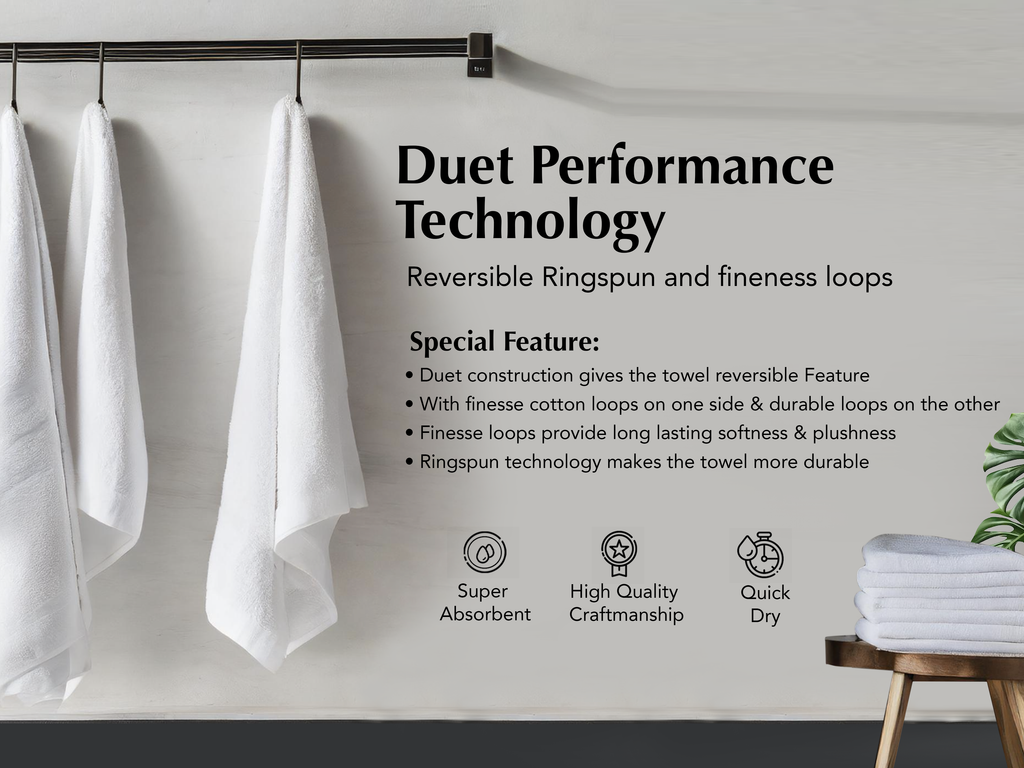 A1HC 100% Cotton Quick Dry & Highly Absorbent Hand Towel Set: Mood Indigo