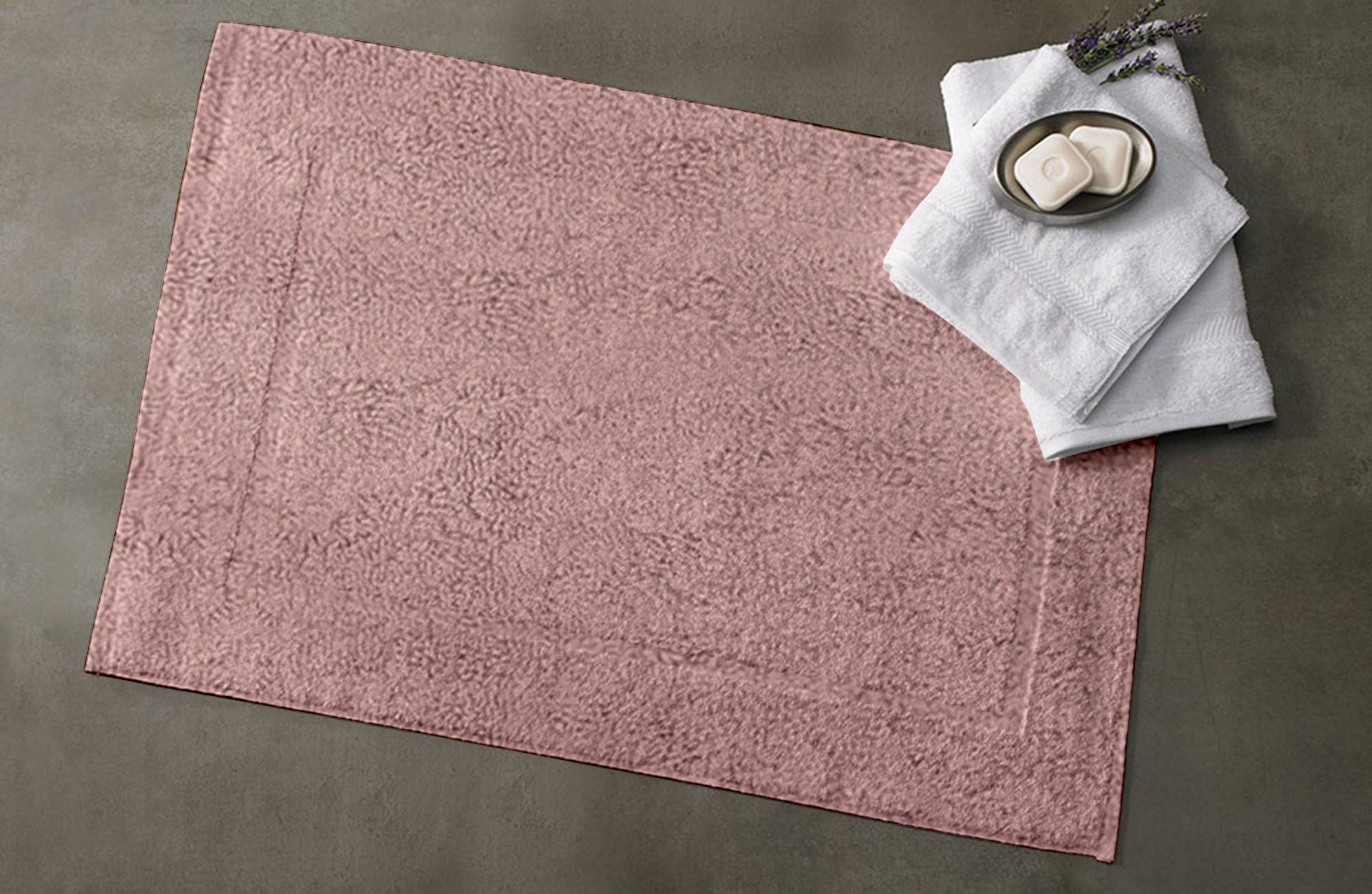A1 Home Collections 100% Organic Cotton Bath Mat 20”X33”: Insignia Blue