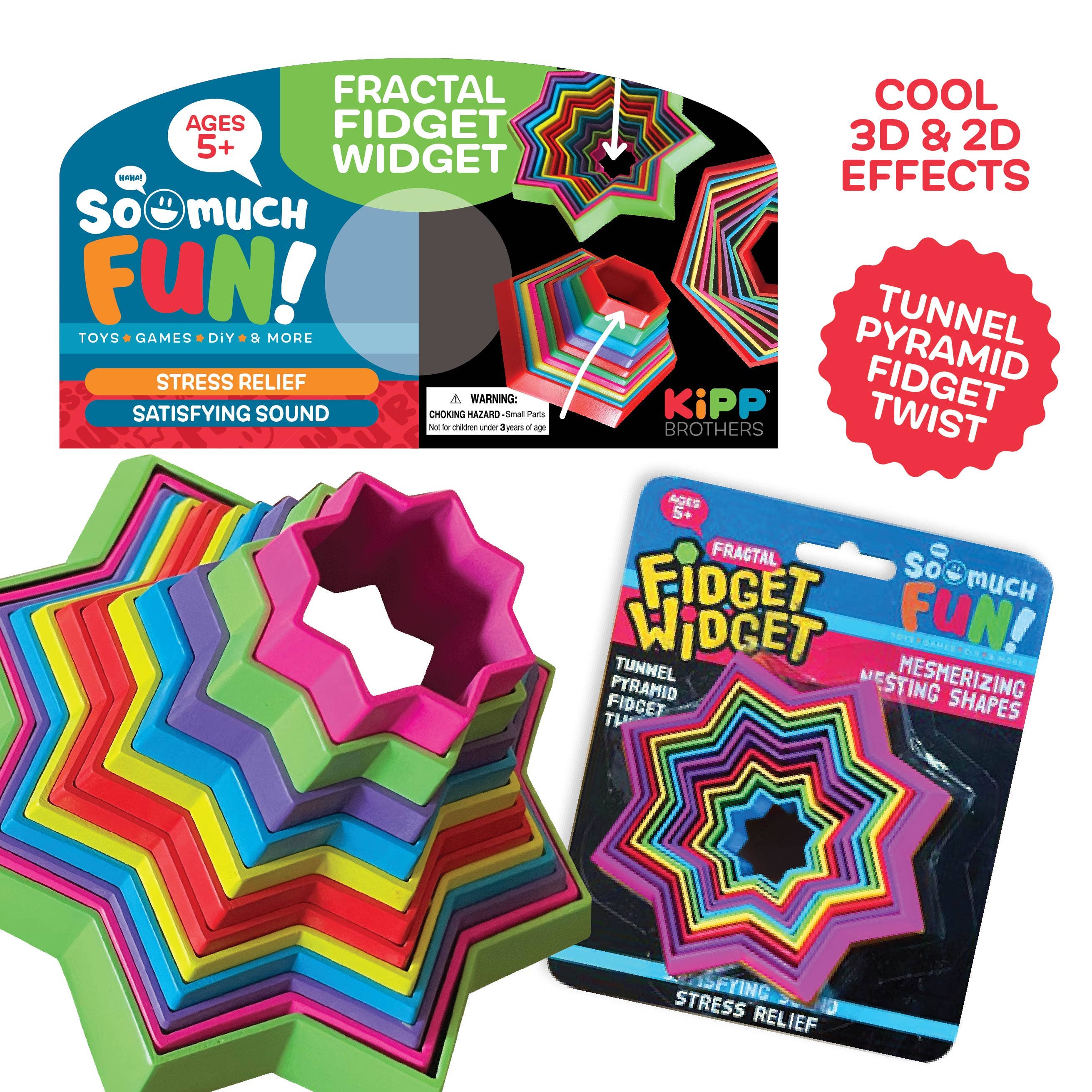 So Much Fun! Fractal Fidget Widget Toy Closeout Assortment: CLOSEOUT PRICE