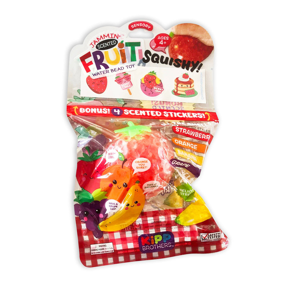 So Much Fun! Scented Squishy Fruit Ball Assortment- 12/Pack: Closeout Price
