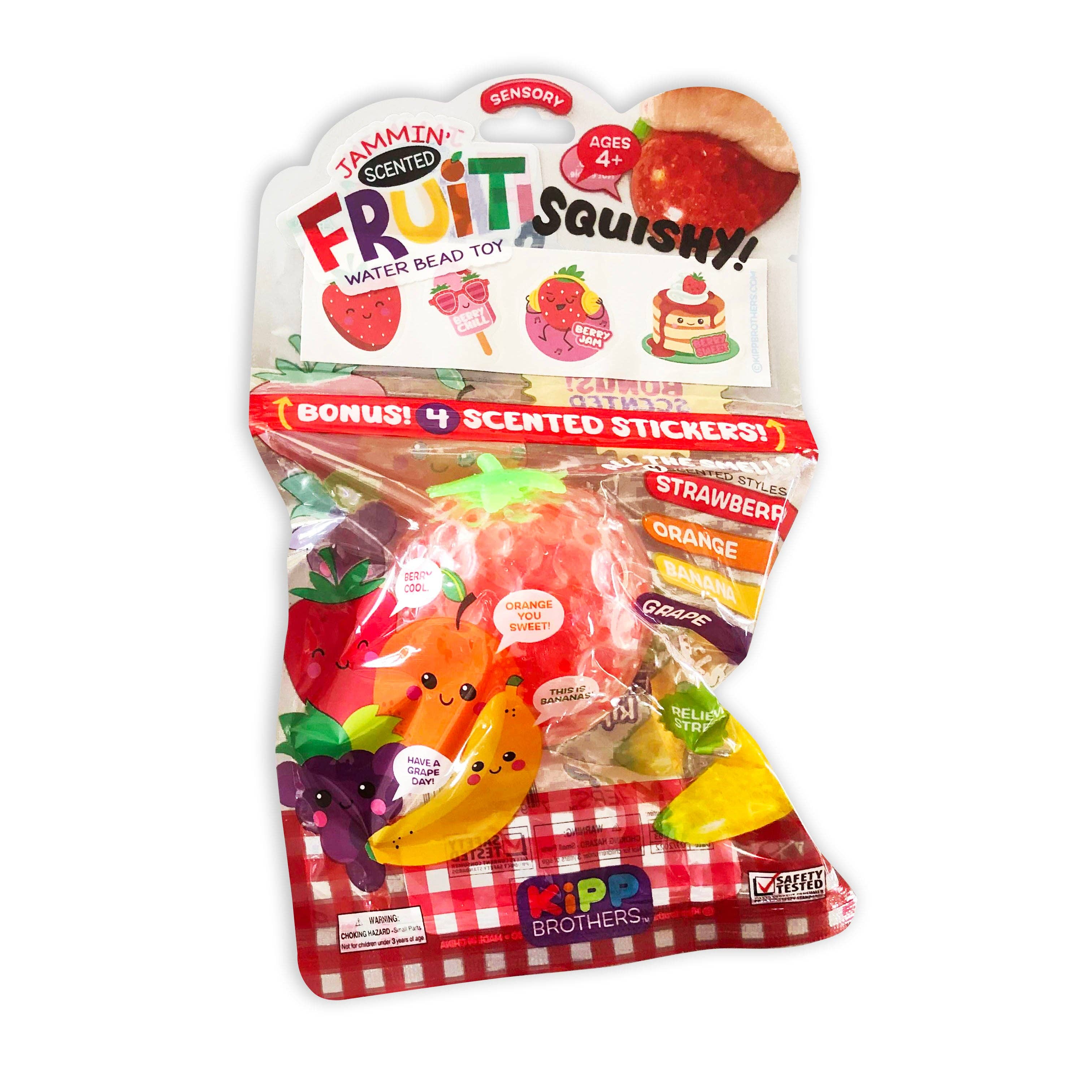 So Much Fun! Scented Squishy Fruit Ball Assortment- 12/Pack: Closeout Price