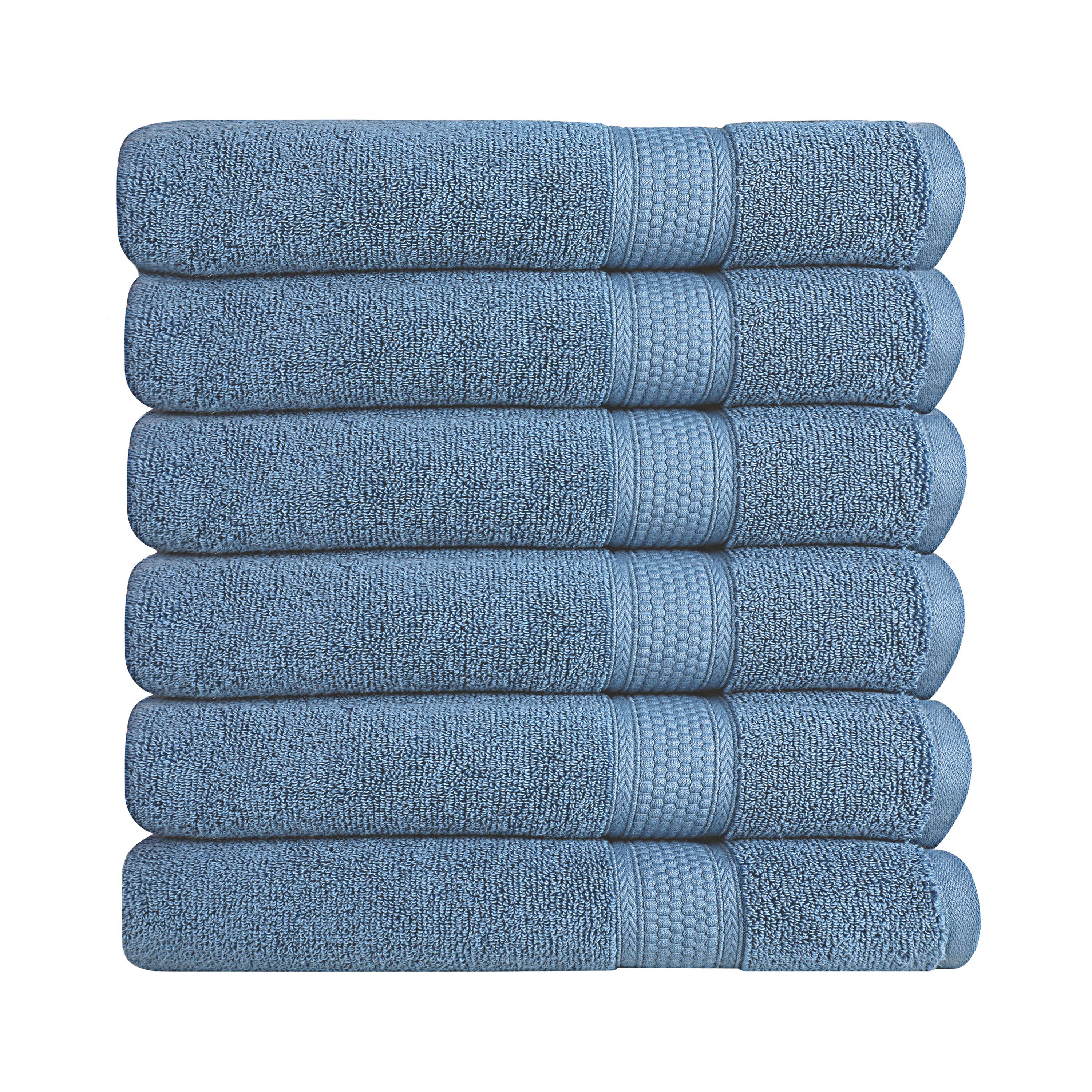A1HC 100% Cotton Quick Dry & Highly Absorbent Hand Towel Set: Bright White