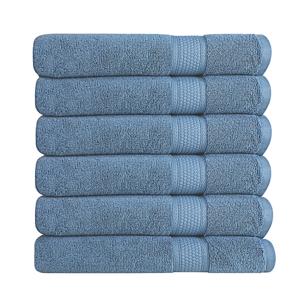 A1HC 100% Cotton Quick Dry & Highly Absorbent Hand Towel Set: Mood Indigo