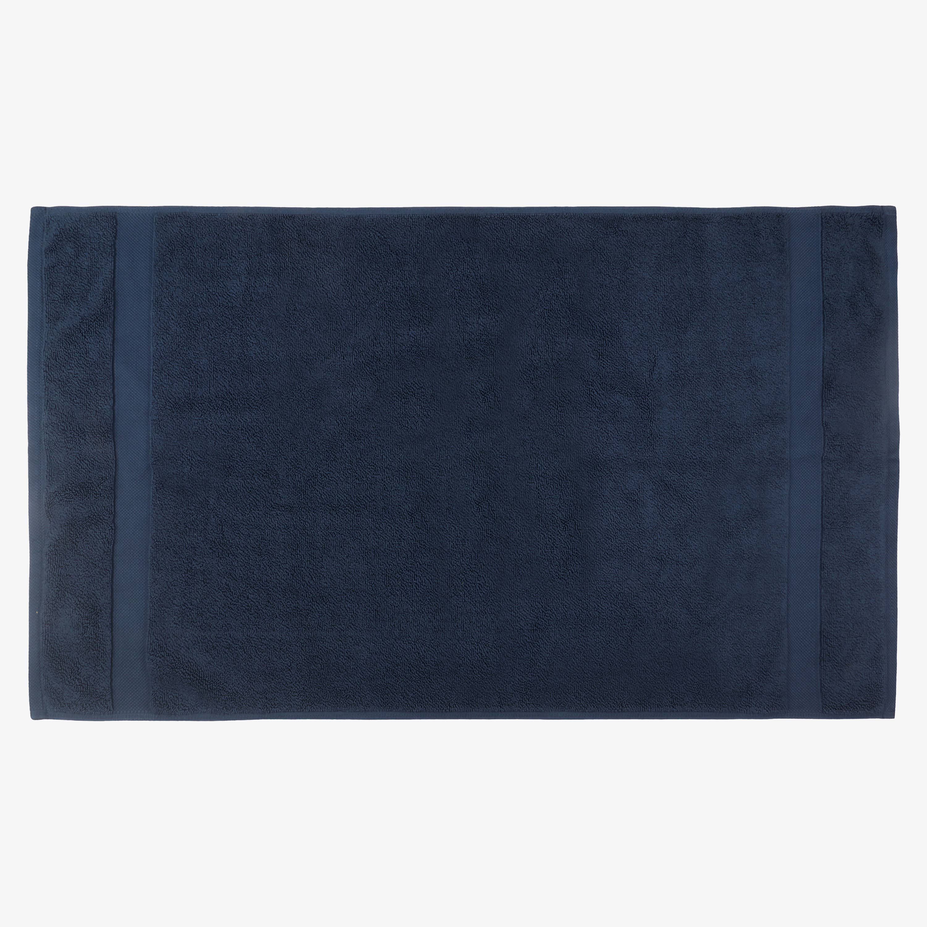 A1 Home Collections 100% Organic Cotton Bath Mat 20”X33”: Insignia Blue