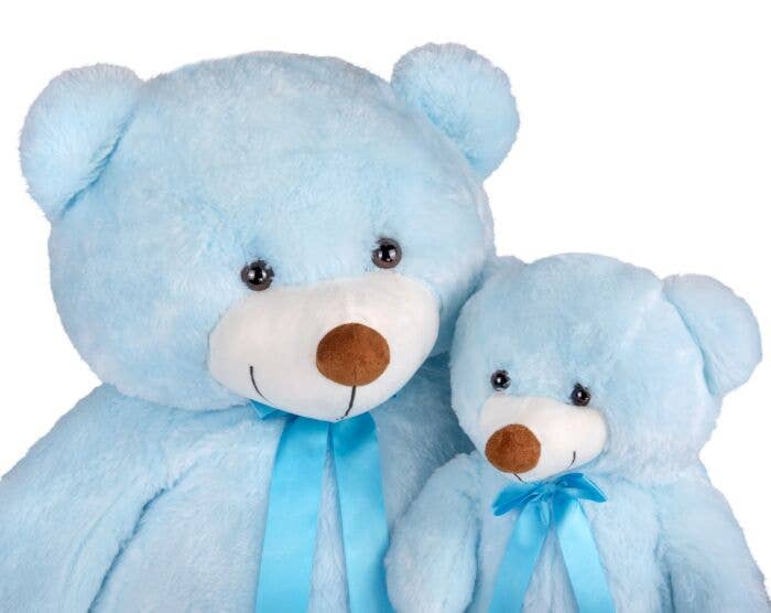 Large Blue Plush Teddy Bear 23"