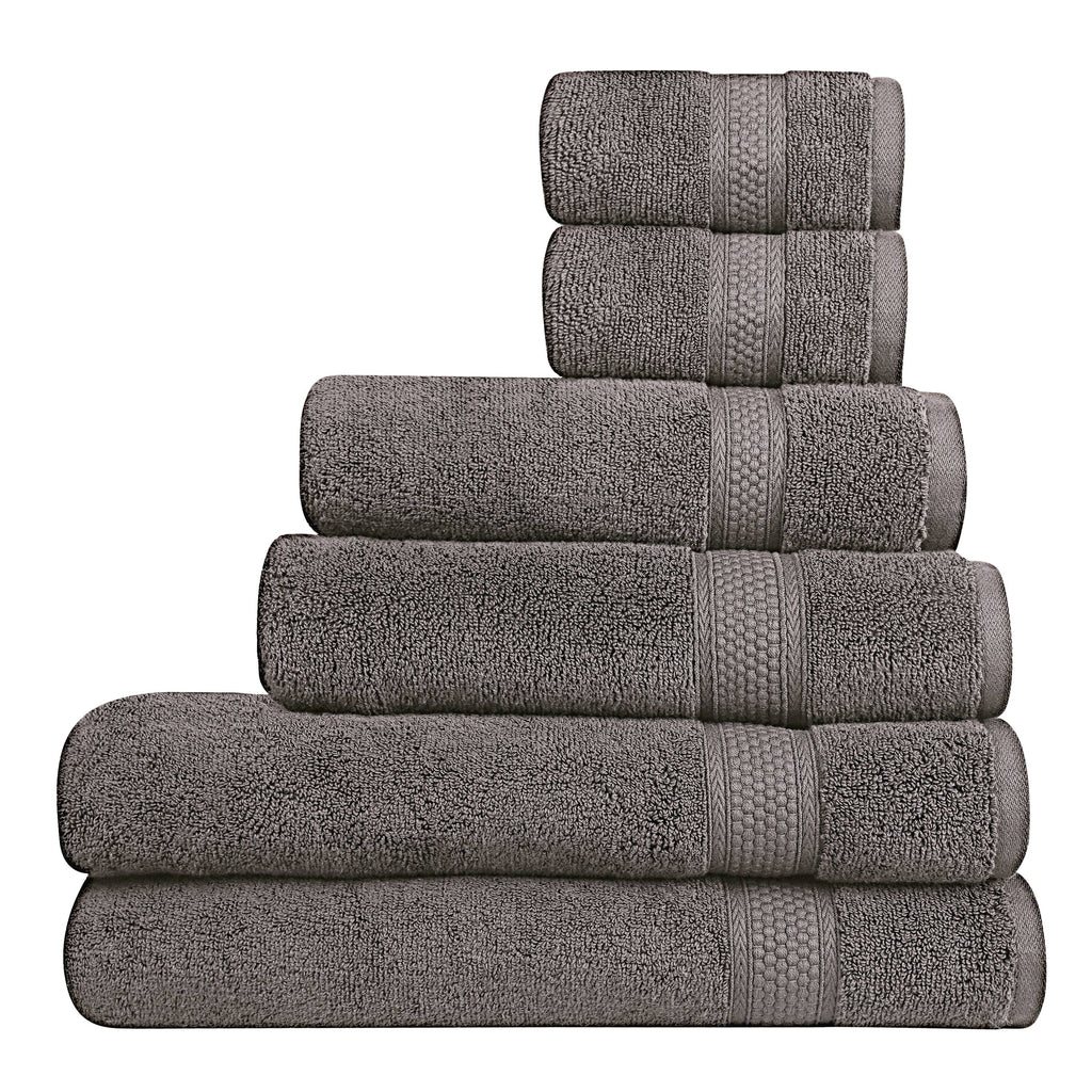 A1HC 100% Cotton Quick Dry & Highly Absorbent Bath Towel Set: Bright White / 3 Piece Set