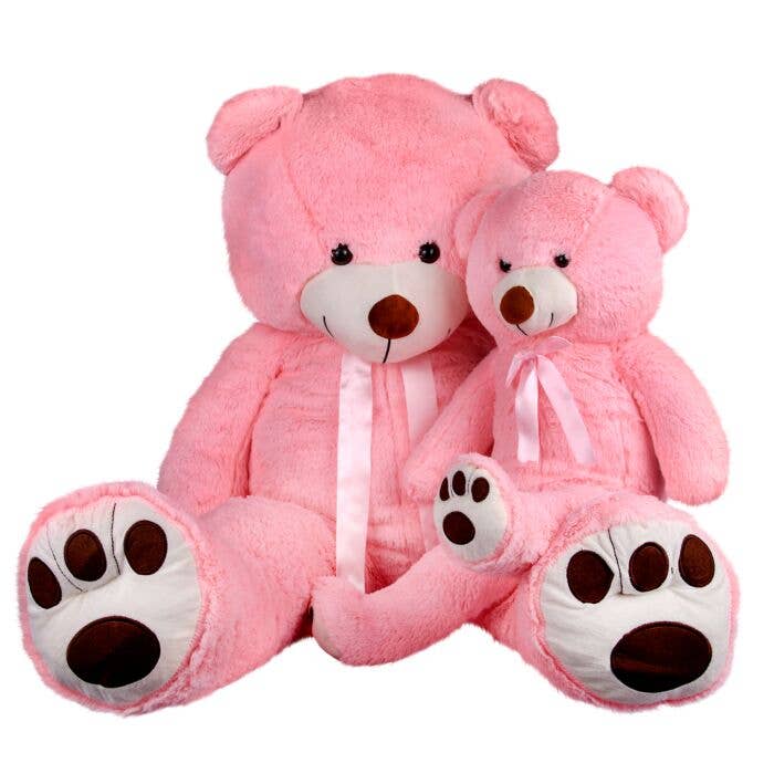 Large Pink Plush Teddy Bear 23"