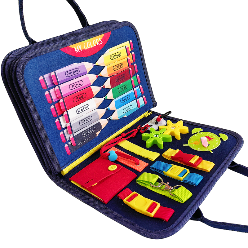 Educational Felt Busy Book Kids Sensory Montessori: 1 Set(Mix & Match Styles)