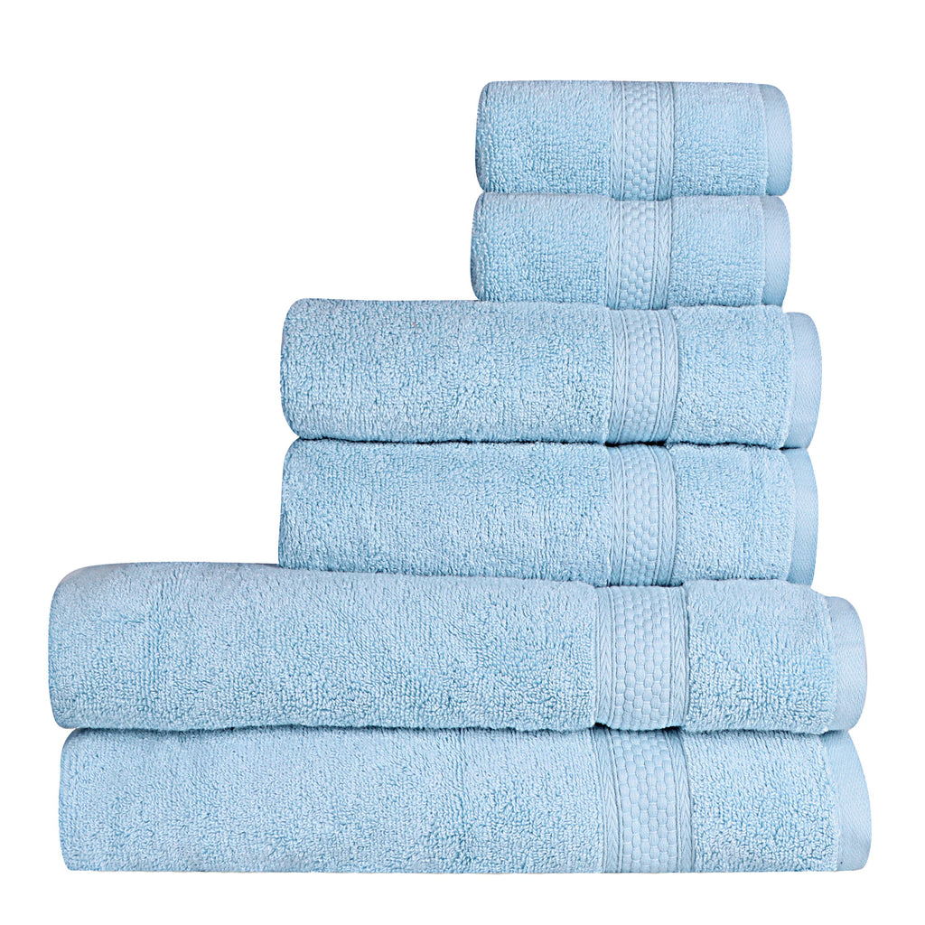 A1HC 100% Cotton Quick Dry & Highly Absorbent Bath Towel Set: Bright White / 3 Piece Set