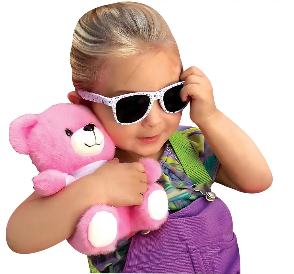Colorful Gratitude Plush Bear & Button Closeout Bulk Price