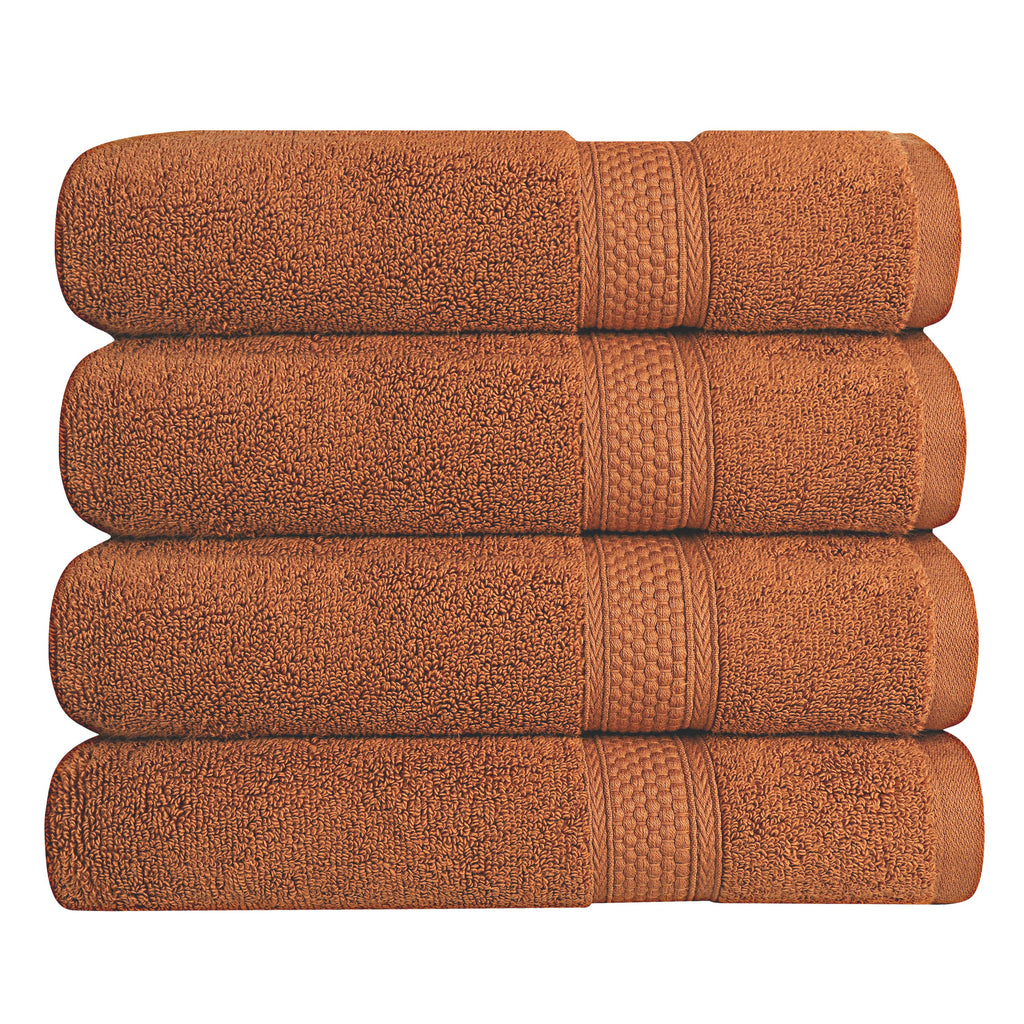 A1HC 100% Cotton Quick Dry & Highly Absorbent Bath Sheet Set: Peach Blush / Pack of 1 Bath Sheet (30"X54")