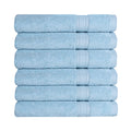 A1HC 100% Cotton Quick Dry & Highly Absorbent Hand Towel Set: Chambray Blue
