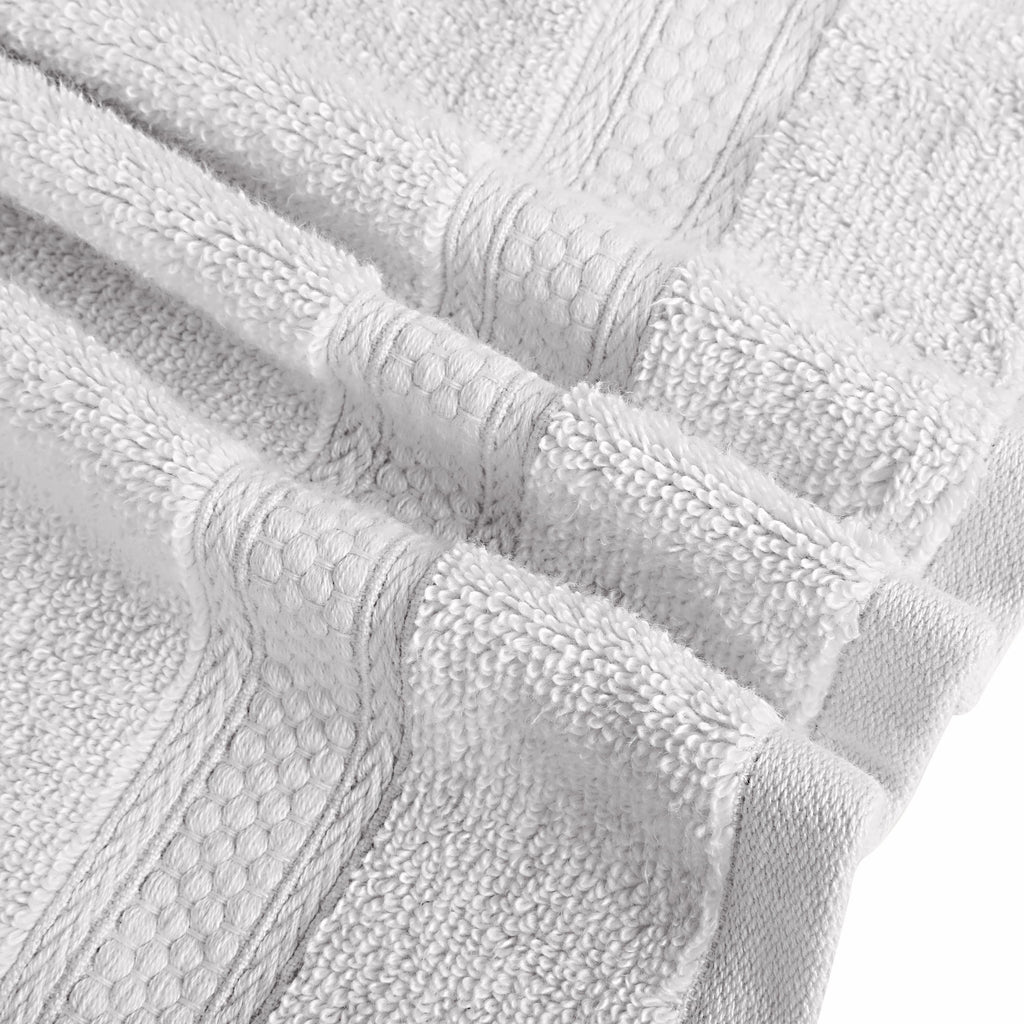 A1HC 100% Cotton Quick Dry & Highly Absorbent Hand Towel Set: Bright White