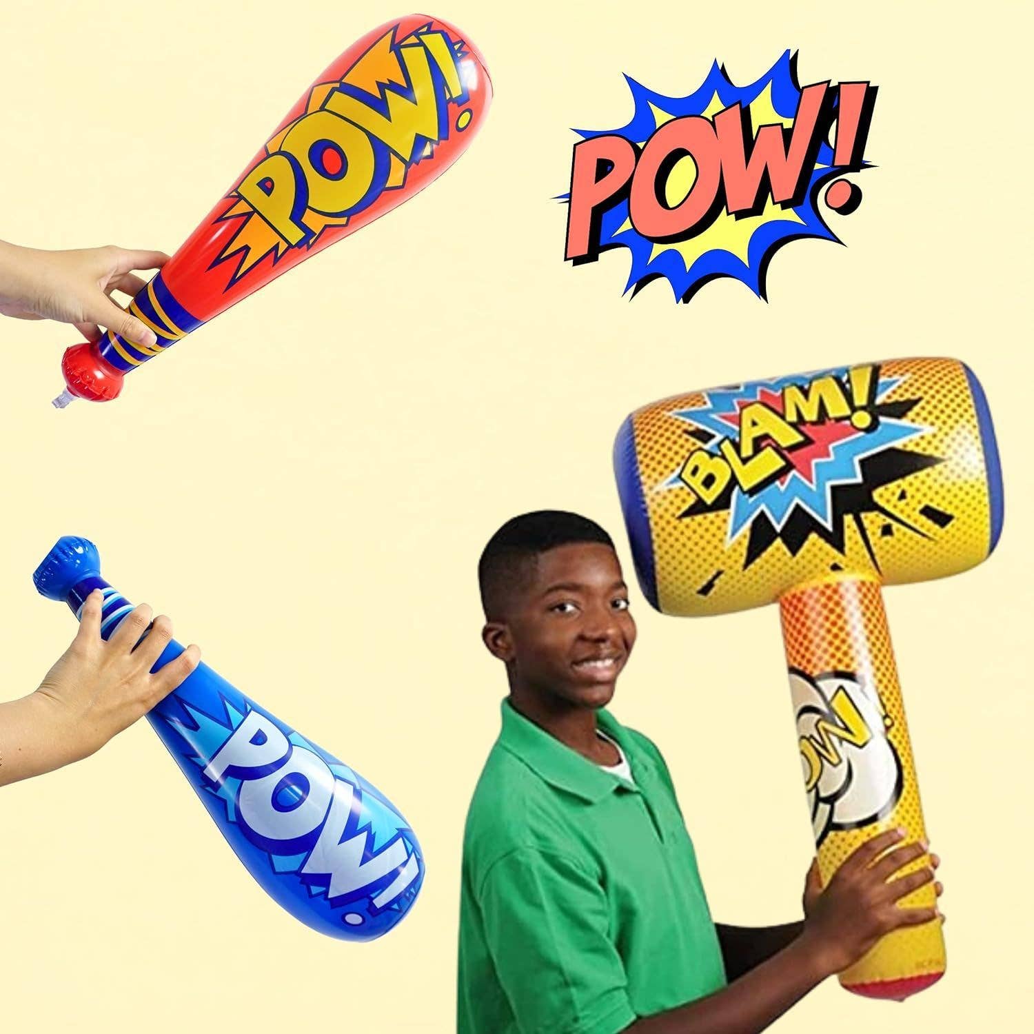 25 piece set Inflatable Baseball Bats, Punch Balloons, Bopper