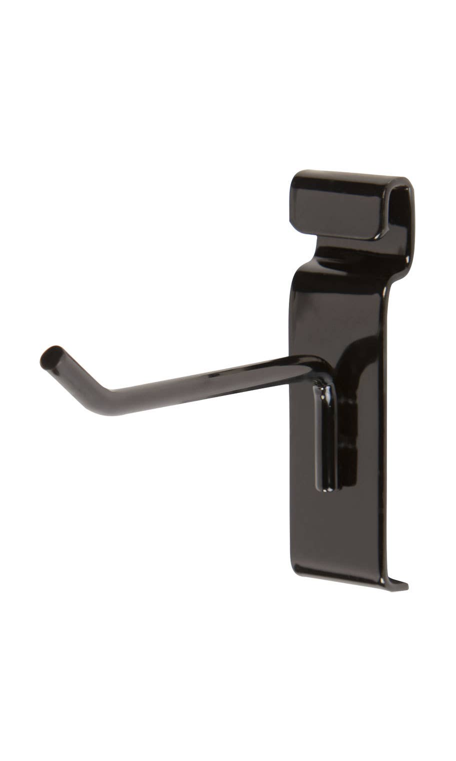 Black Peg Hook for Wire Grid: 2 inch
