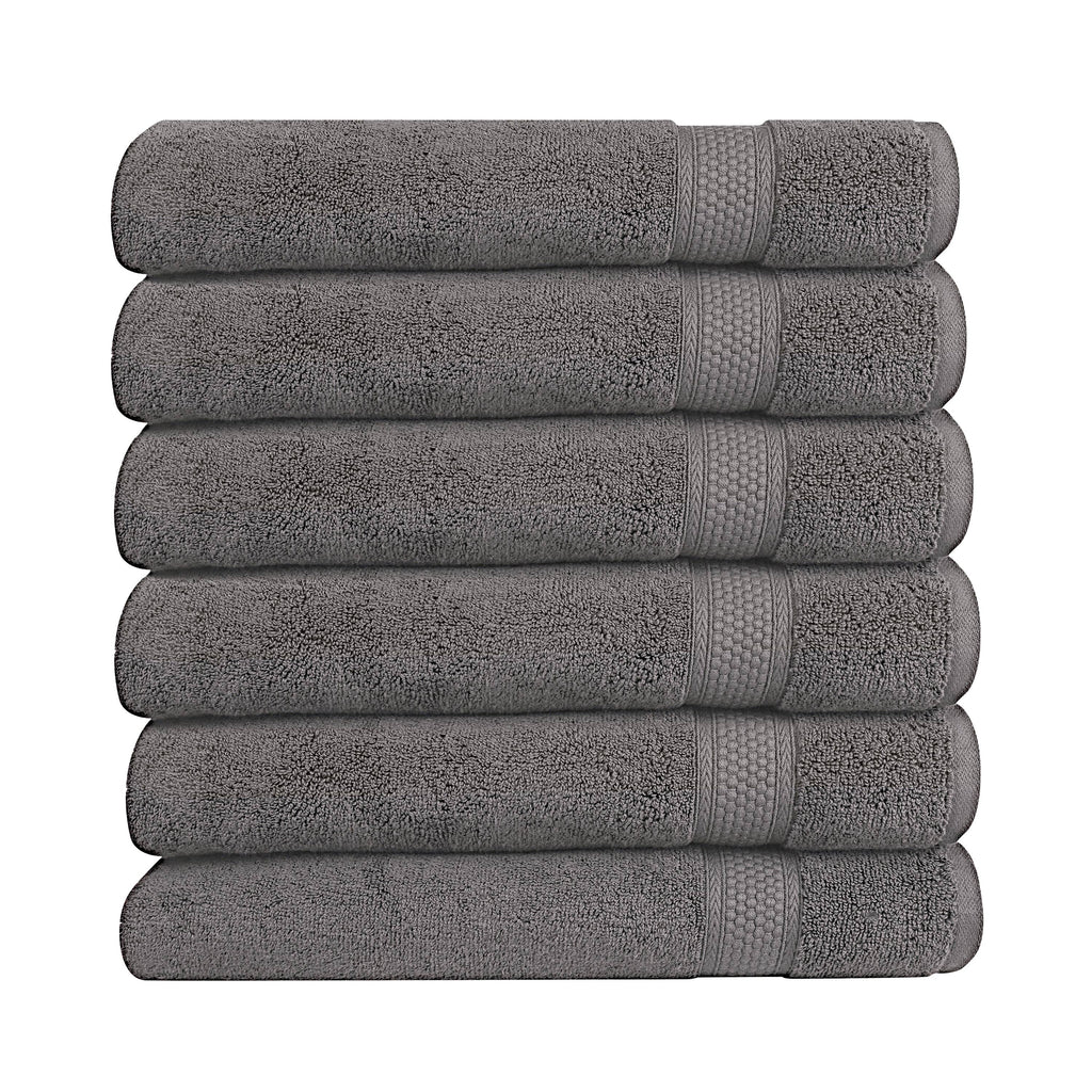 A1HC 100% Cotton Quick Dry & Highly Absorbent Hand Towel Set: Bright White