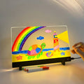 Creative Acrylic Luminous LED Message Board Light Up: 1 Book(13.8‘’x10.2‘’ Inches)