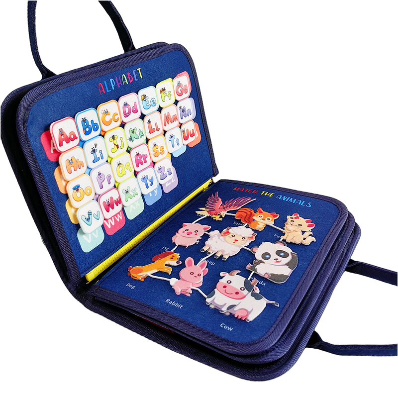 Educational Felt Busy Book Kids Sensory Montessori: 1 Set(Mix & Match Styles)