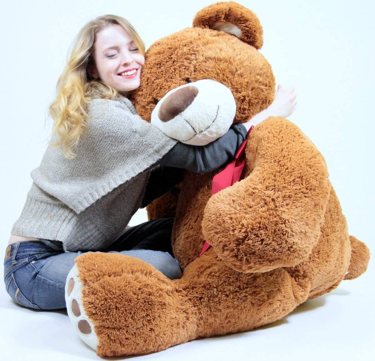 Giant Teddy Bear in Big Box Fully Stuffed & Ready to Hug: Tshirt I Love You