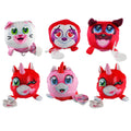 Valentines Day Reversible 5" Plush Toy Assortment- 6/Pack: CLOSEOUT PRICE