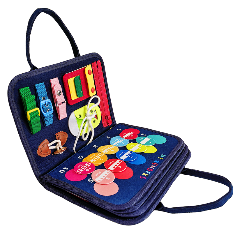 Educational Felt Busy Book Kids Sensory Montessori: 1 Set(Mix & Match Styles)