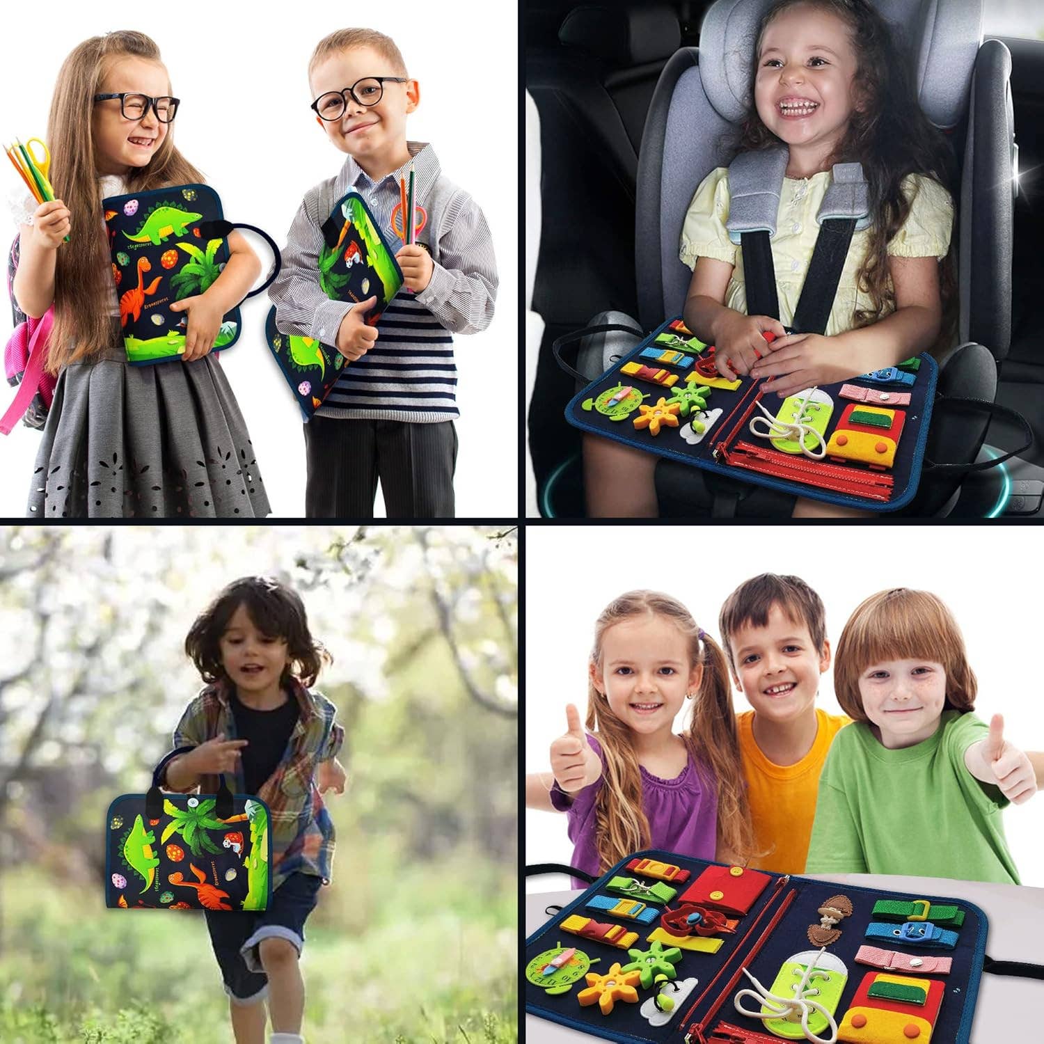 Educational Felt Busy Book Kids Sensory Montessori: 1 Set(Mix & Match Styles)