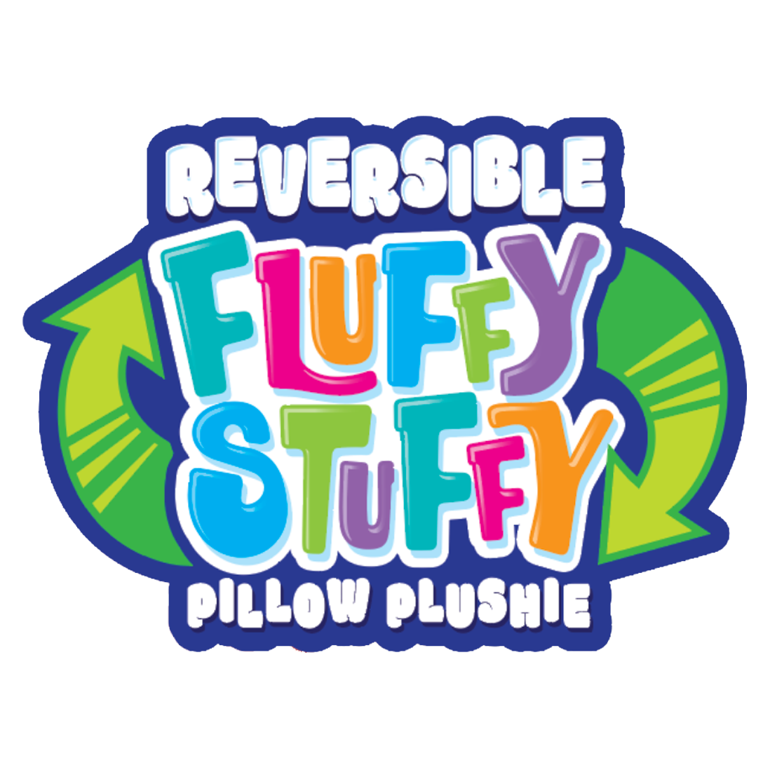 Plush Fluffy Stuffy Reversible Toy Assortment- 6/Pack: Closeout Price