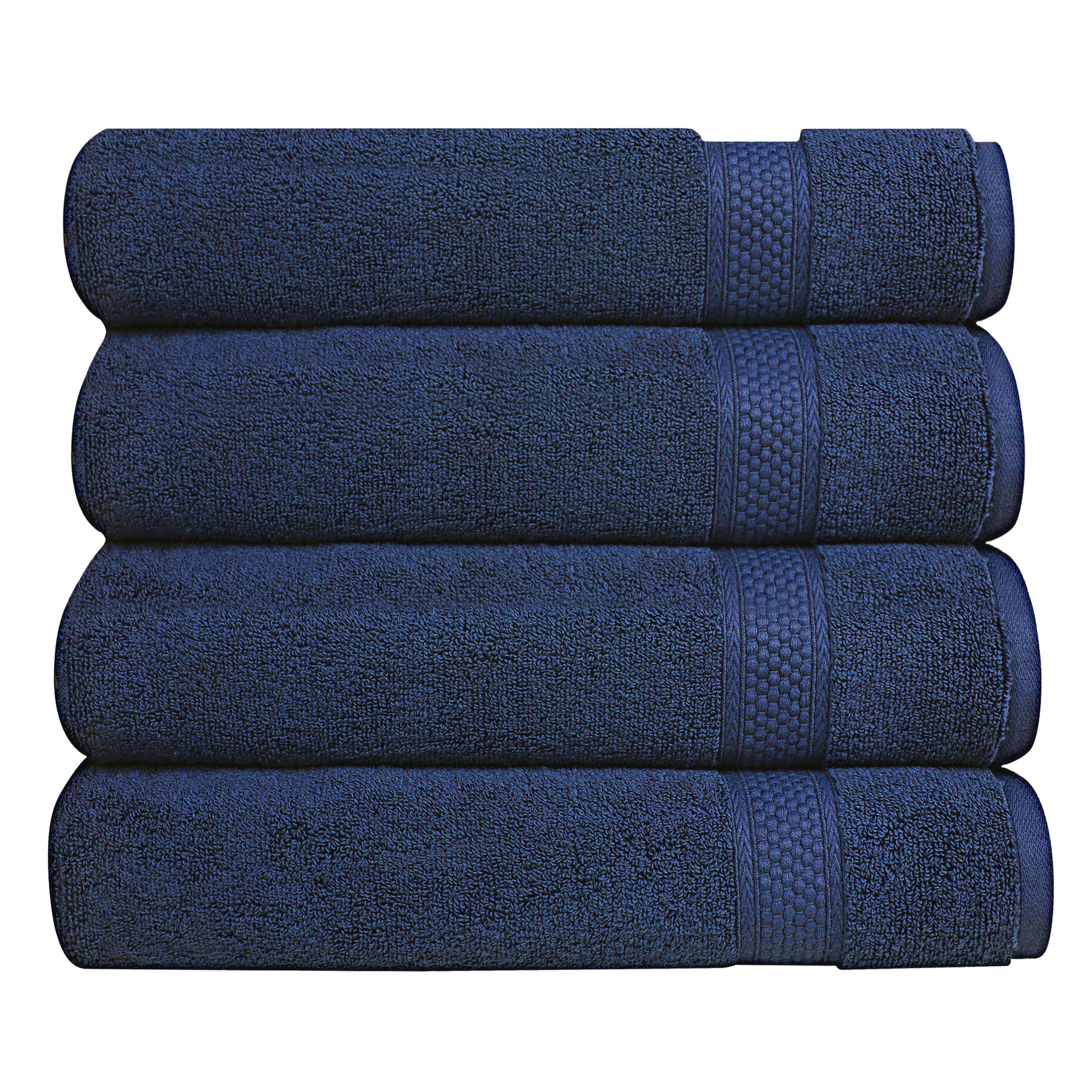A1HC 100% Cotton Quick Dry & Highly Absorbent Bath Sheet Set: Peach Blush / Pack of 1 Bath Sheet (30"X54")