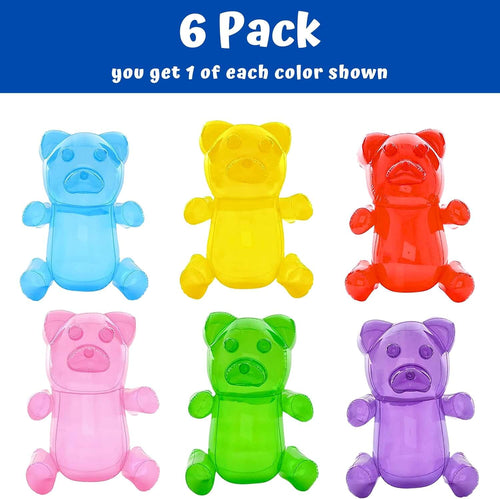 6 Pack Inflatable Gummy Bears - 24'' Giant Inflatable