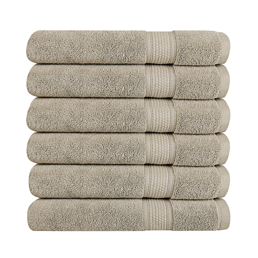 A1HC 100% Cotton Quick Dry & Highly Absorbent Hand Towel Set: Bright White
