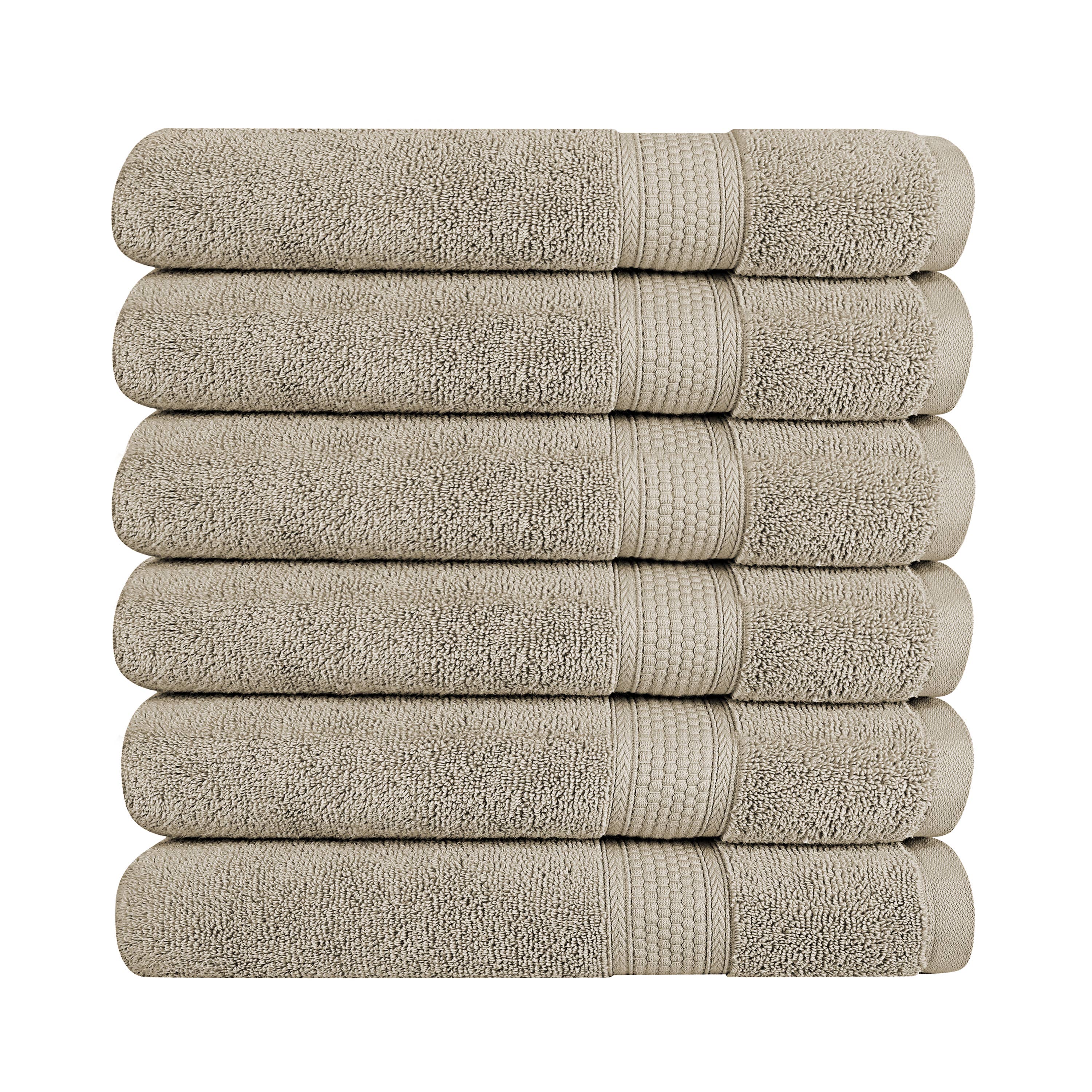 A1HC 100% Cotton Quick Dry & Highly Absorbent Hand Towel Set: Bright White