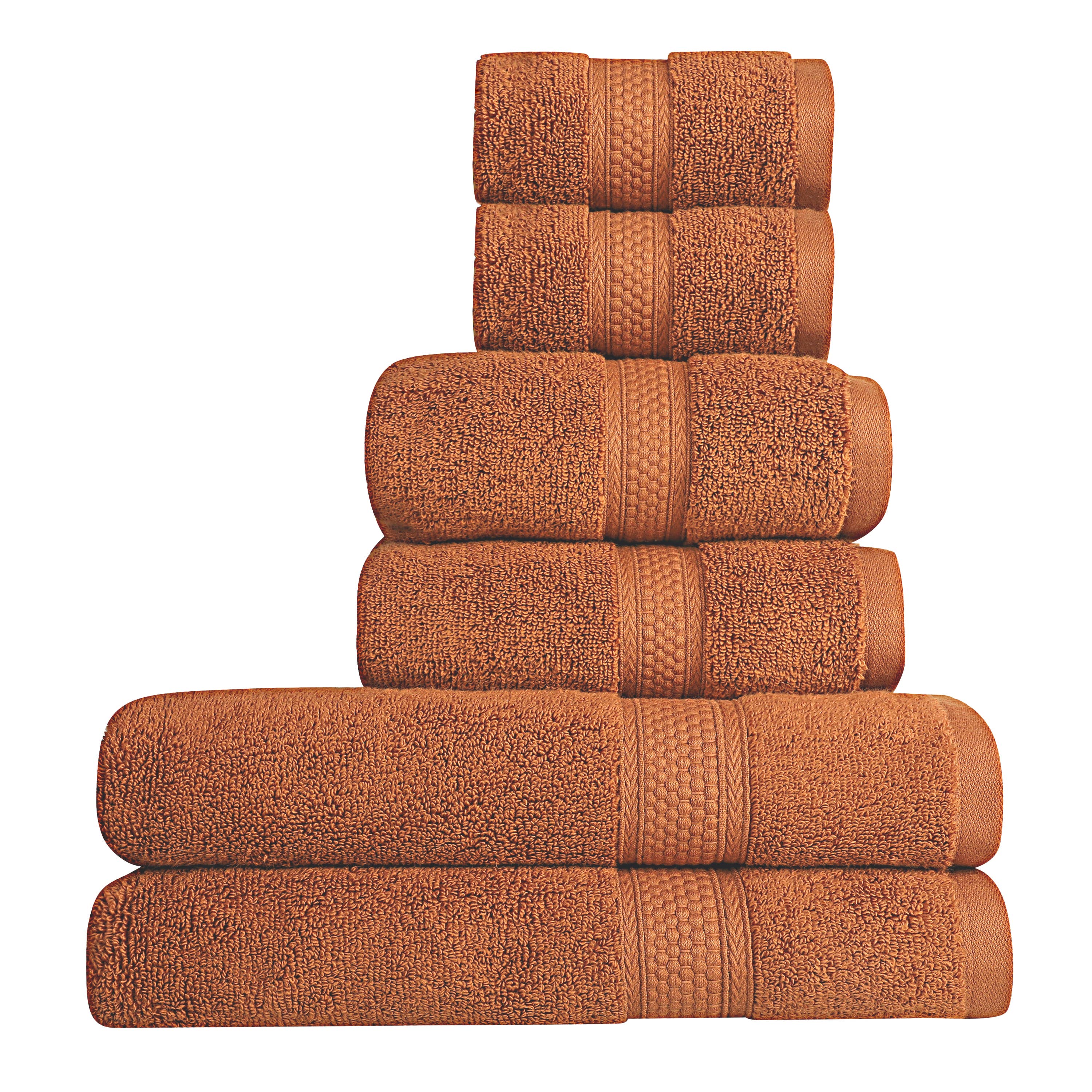 A1HC 100% Cotton Quick Dry & Highly Absorbent Bath Towel Set: Bright White / 3 Piece Set