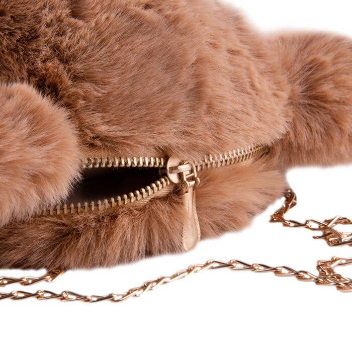 Brown Teddy-Bear Purse