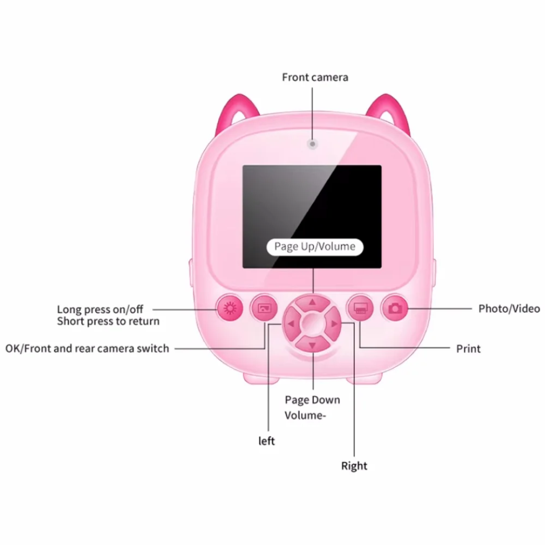 Kids Thermal Print Camera 1080P HD — Gullee Gadgets