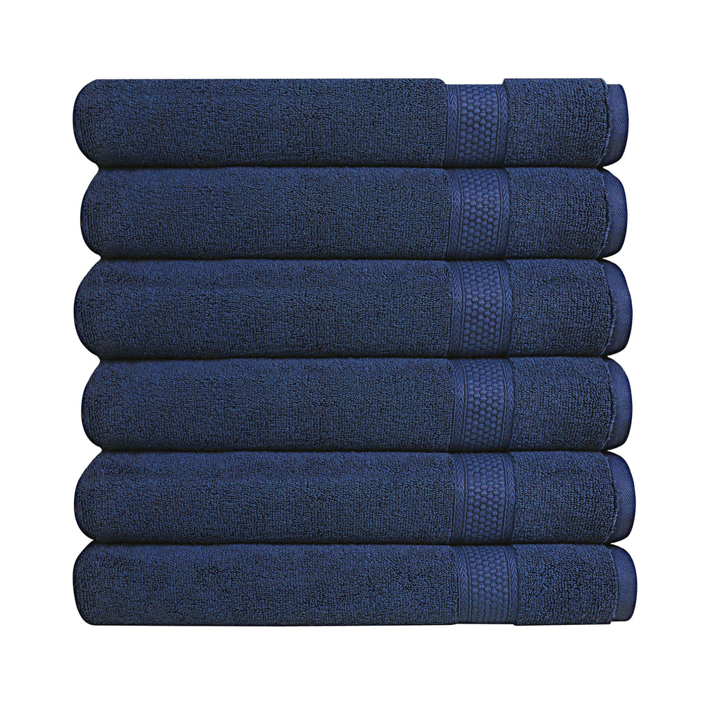 A1HC 100% Cotton Quick Dry & Highly Absorbent Hand Towel Set: Mood Indigo