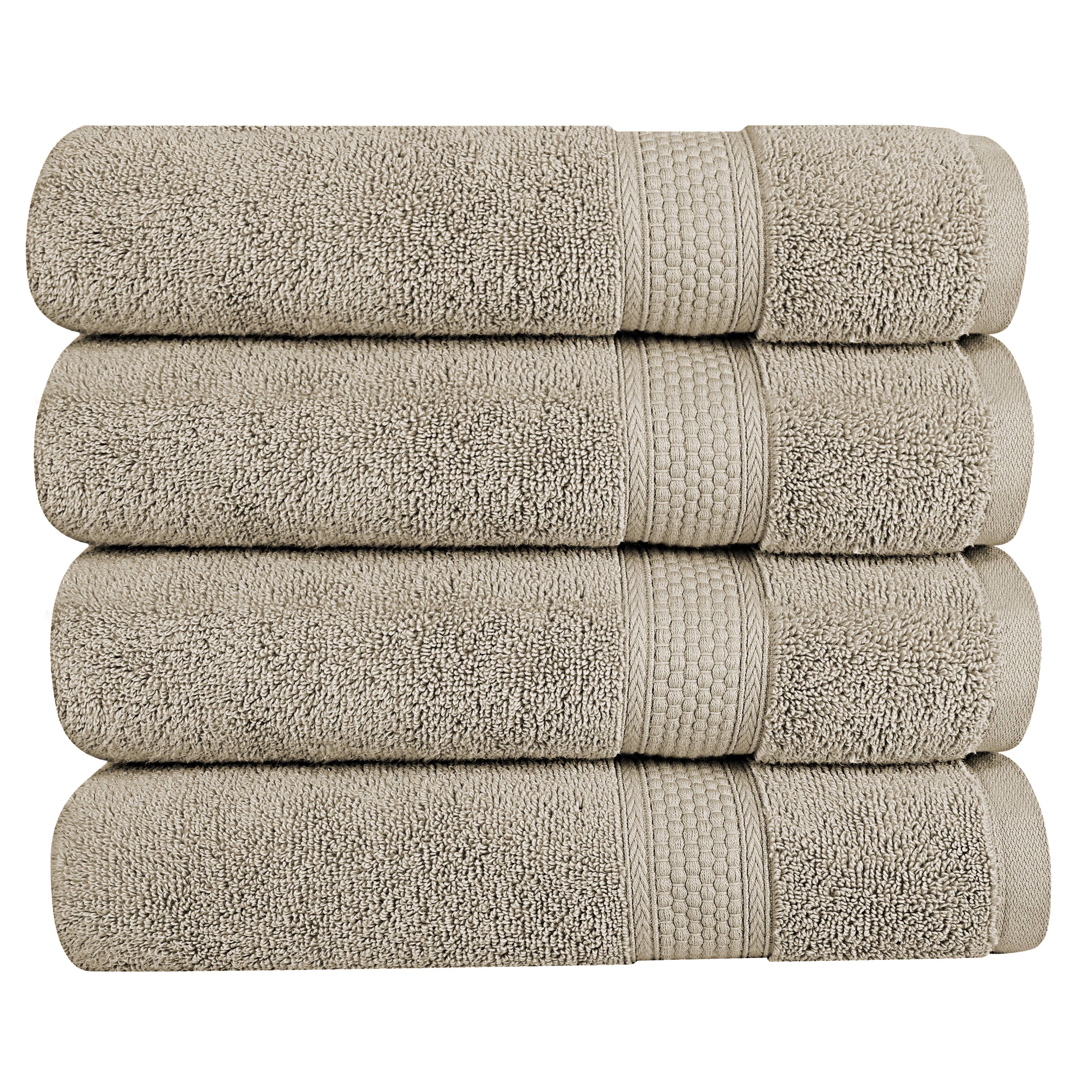 A1HC 100% Cotton Quick Dry & Highly Absorbent Bath Sheet Set: Peach Blush / Pack of 1 Bath Sheet (30"X54")